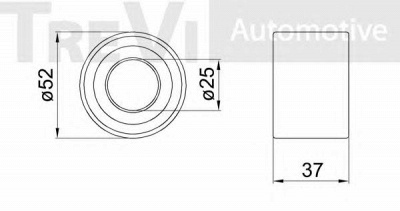 TREVI AUTOMOTIVE wb1649 -  Комплект подшипника ступицы колеса